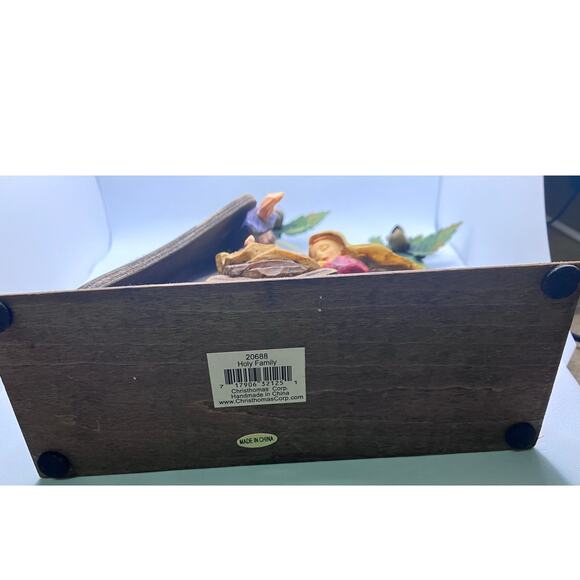 Nativity Scene, Wooden Metal JESUS MARY JOSPEPH Christmas Christhomas Corp Holy - Picture 7 of 9